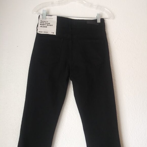Kendall & Kylie women's size 7/8 black baby boot jeans - Picture 5 of 16